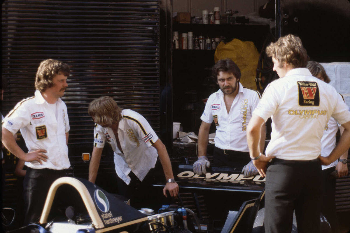 Wolf Racing team at Monaco GP 1979