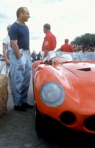 Juan Manuel Fangio at the 1957 Cuban Grand Prix in Havana, Cuba.