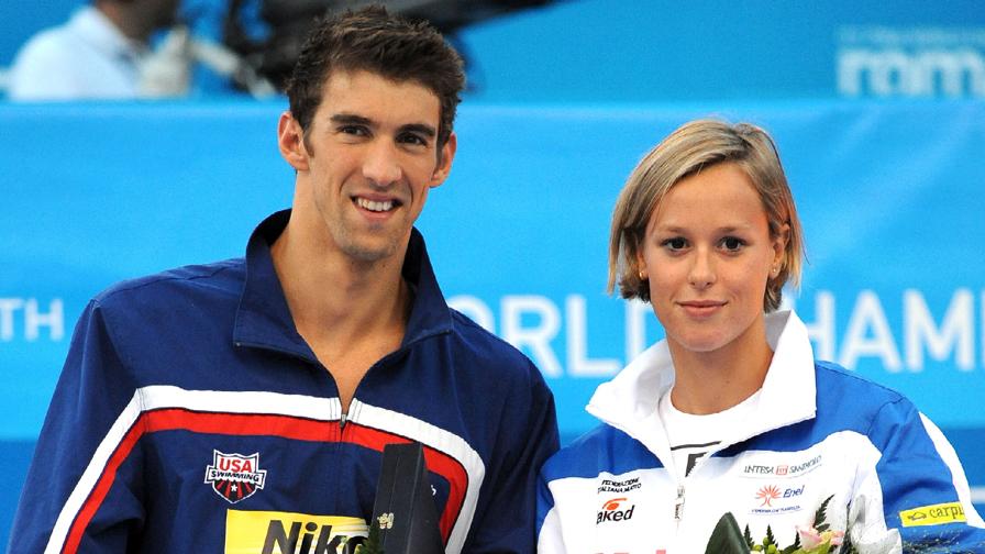 Michael Phelps  & Federica Pellegrini