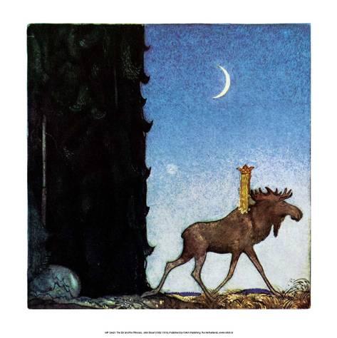 John Bauer - The Moose And The Princess