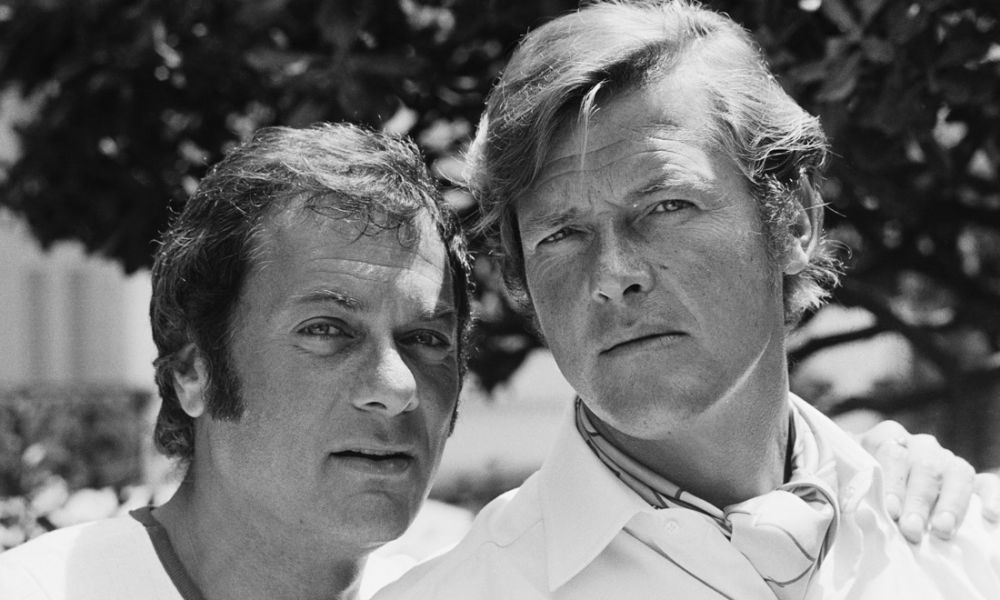 Roger Moore and Tony Curtis