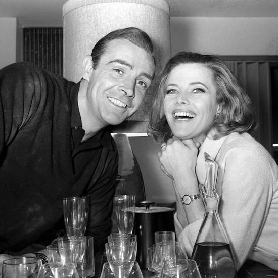Sean Connery with actress Honor Blackman - Goldfinger