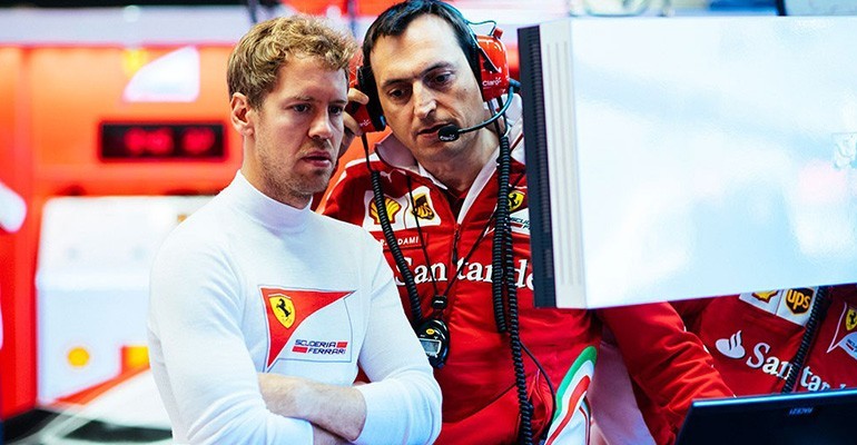 Canada GP 2016 Sebastian and Ferrari team