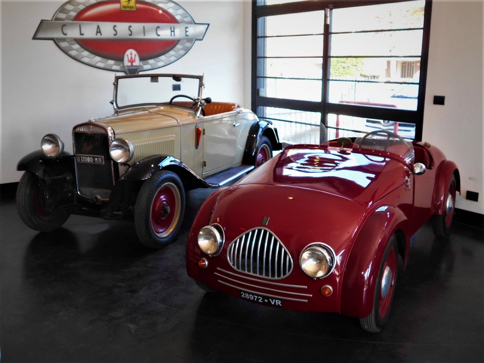 Classic cars inside Maranello Purosangue