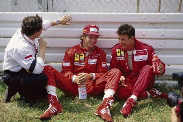 Jean Todt, Gerhard Berger and Jean Alesi.