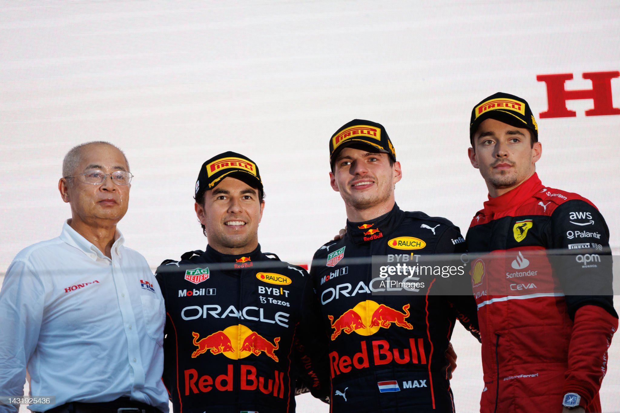The podium of the 2022 Japanese Grand Prix. 