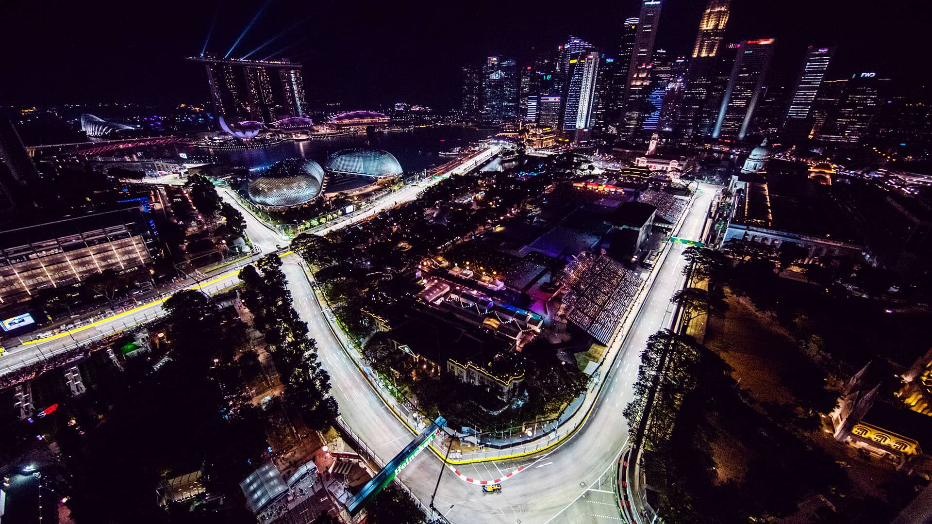Singapore by night.