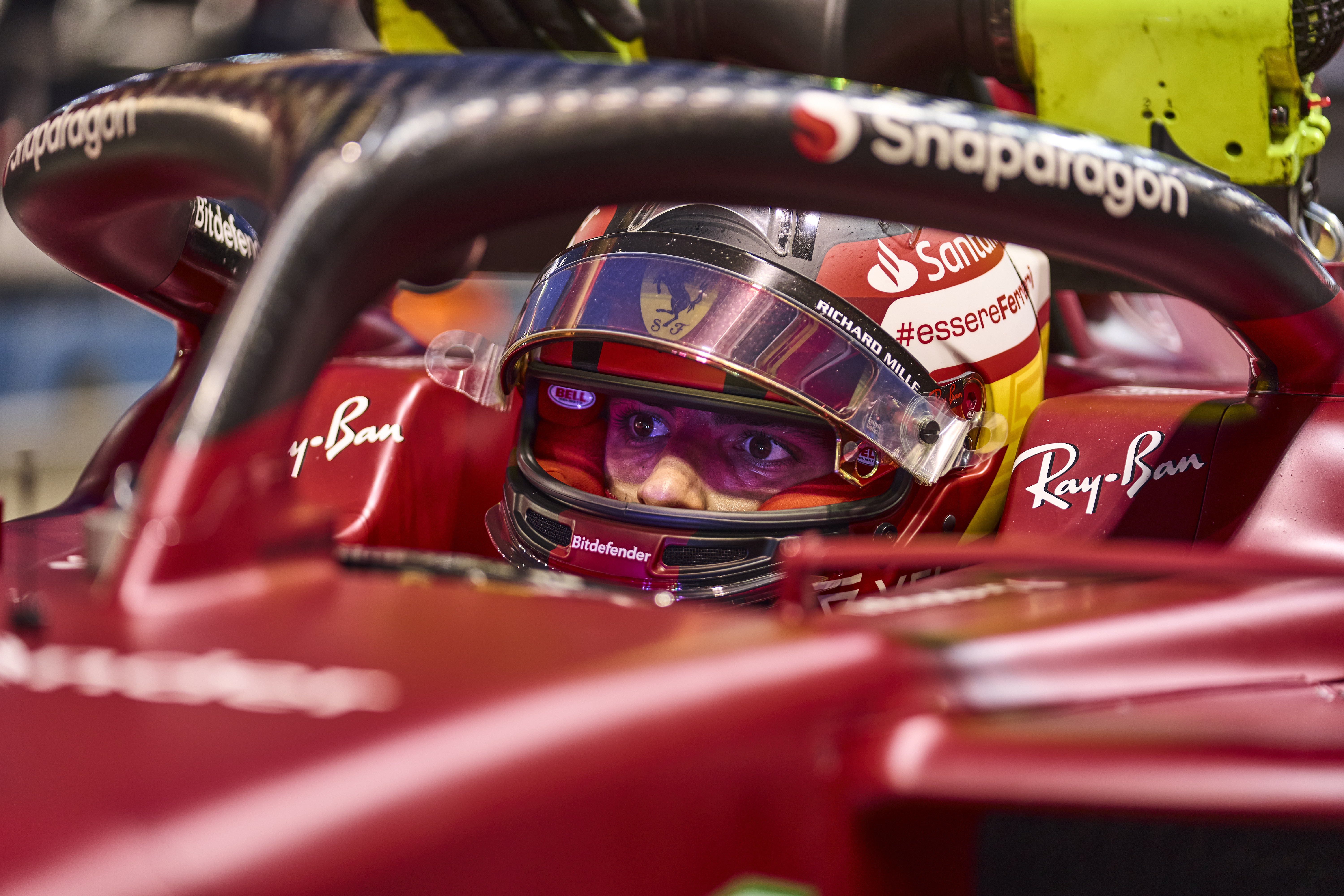 Carlos Sainz during the qualifying.