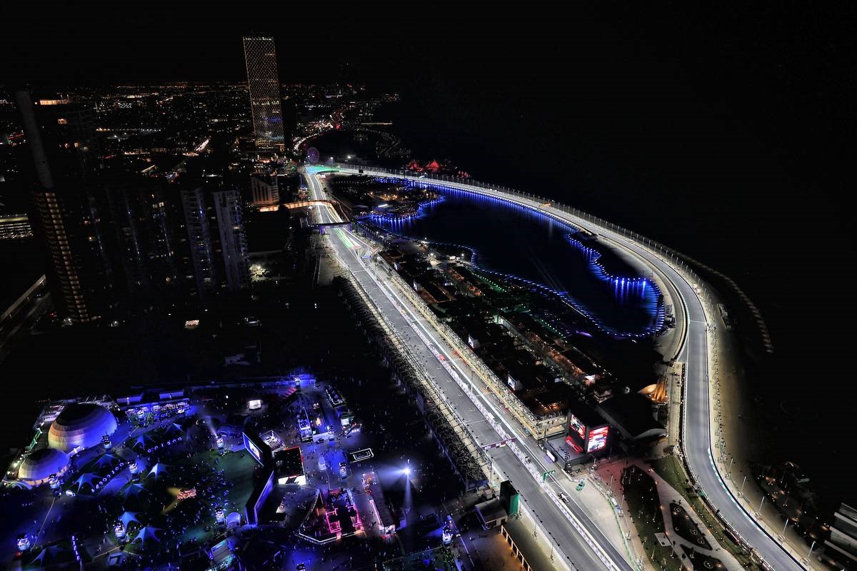 The Jeddah circuit in Saudi Arabia.