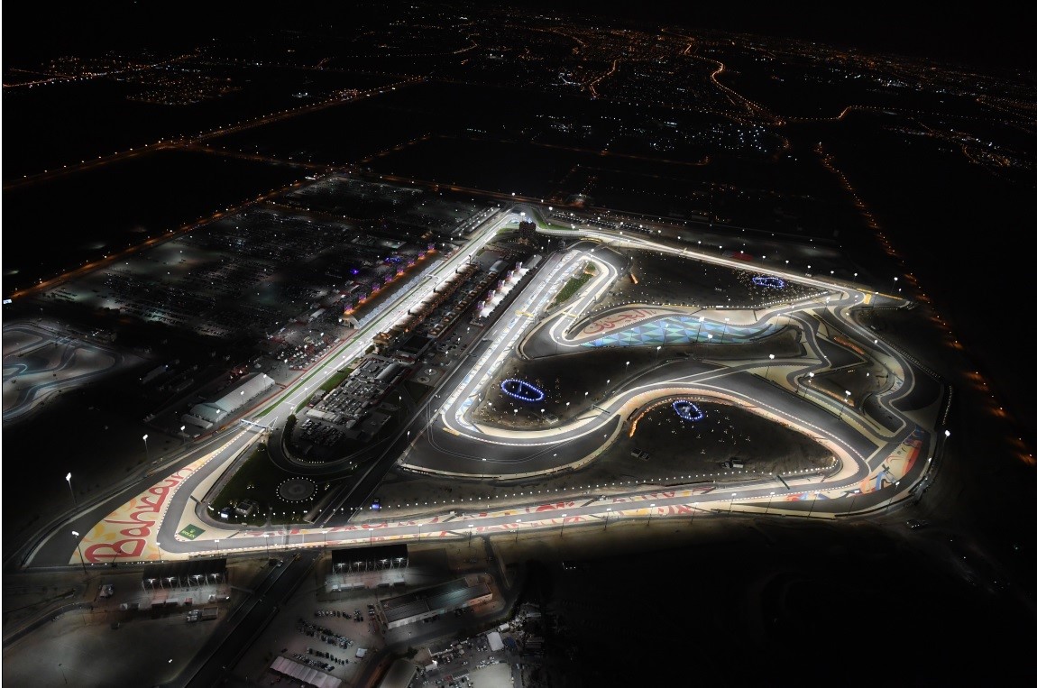 The Bahrain International Circuit in Sakhir.