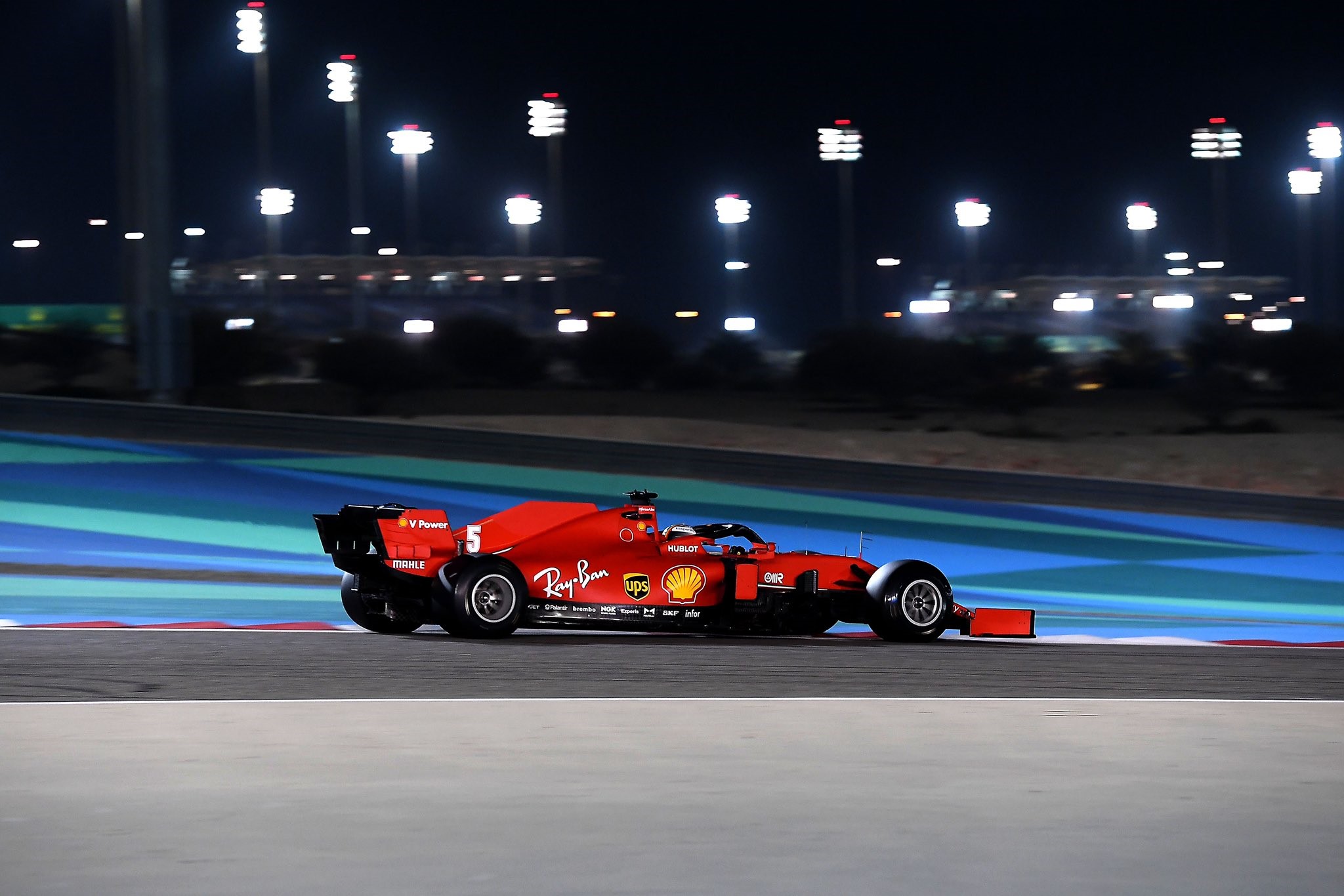 Sebastian Vettel, Ferrari, Bahrain 2020.