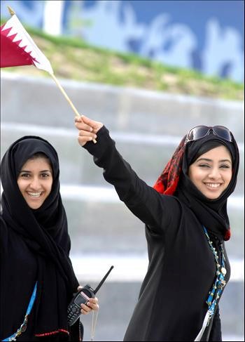 Two Arab girls.