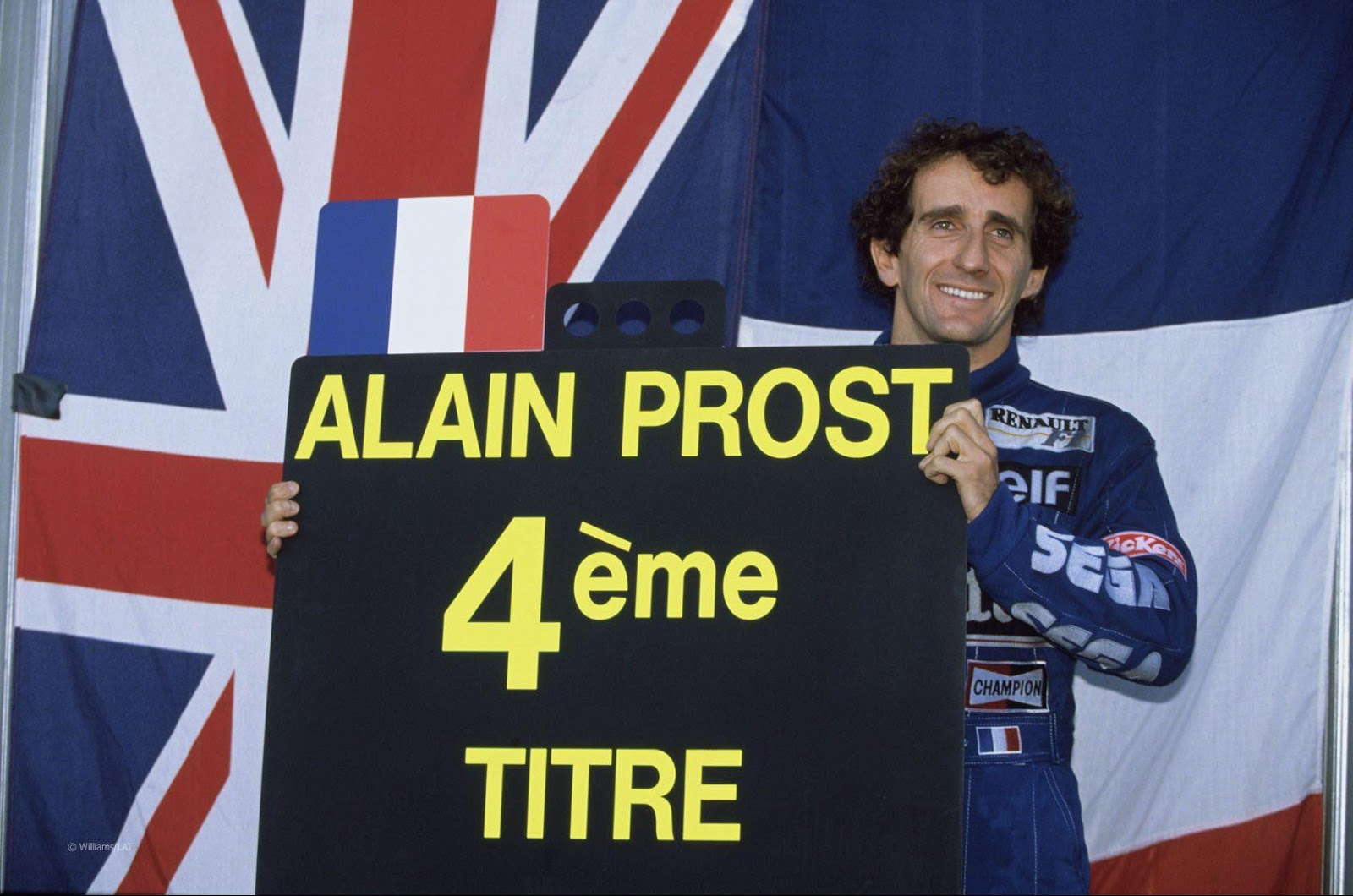Alain Prost at Williams in 1993.
