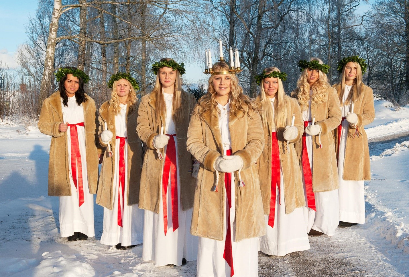 The Lucia tradition is as integral to Swedish culture as midsummer and crayfish parties. Immensely atmospheric, this 400-year-old custom brings peaceful joy each year on 13 December – and it’s spreading across the world. 