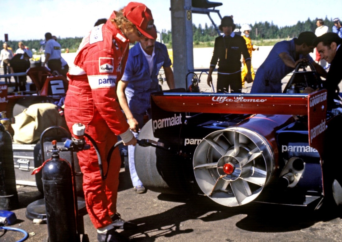 Brabham-Alfa BT46B Fan Car driven by Niki Lauda at the Swedish GP in 1978.