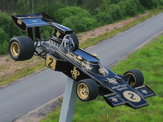 The Lotus F1 at Anderstorp.