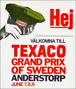 A poster about the Grand Prix of Sweden.