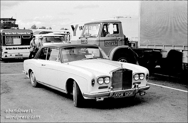 2-door Rolls Royce Mulliner Park Ward. Anderstorp Raceway - June 1974.