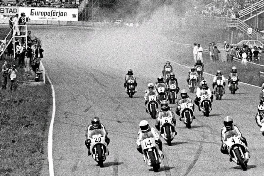 World-class motorcycle racers came to Anderstorp in 1971.