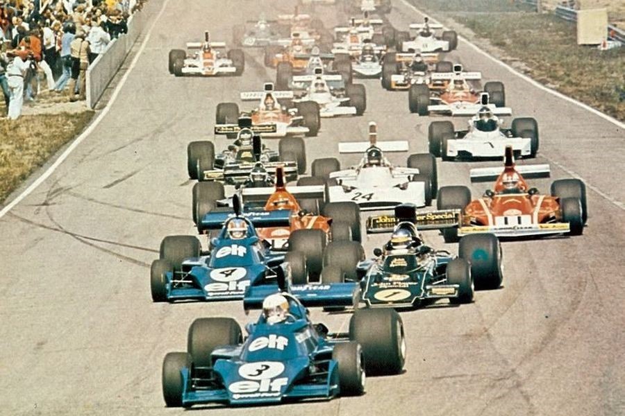Jody Scheckter won the 1974 Swedish Grand Prix in the #3 Tyrrell.