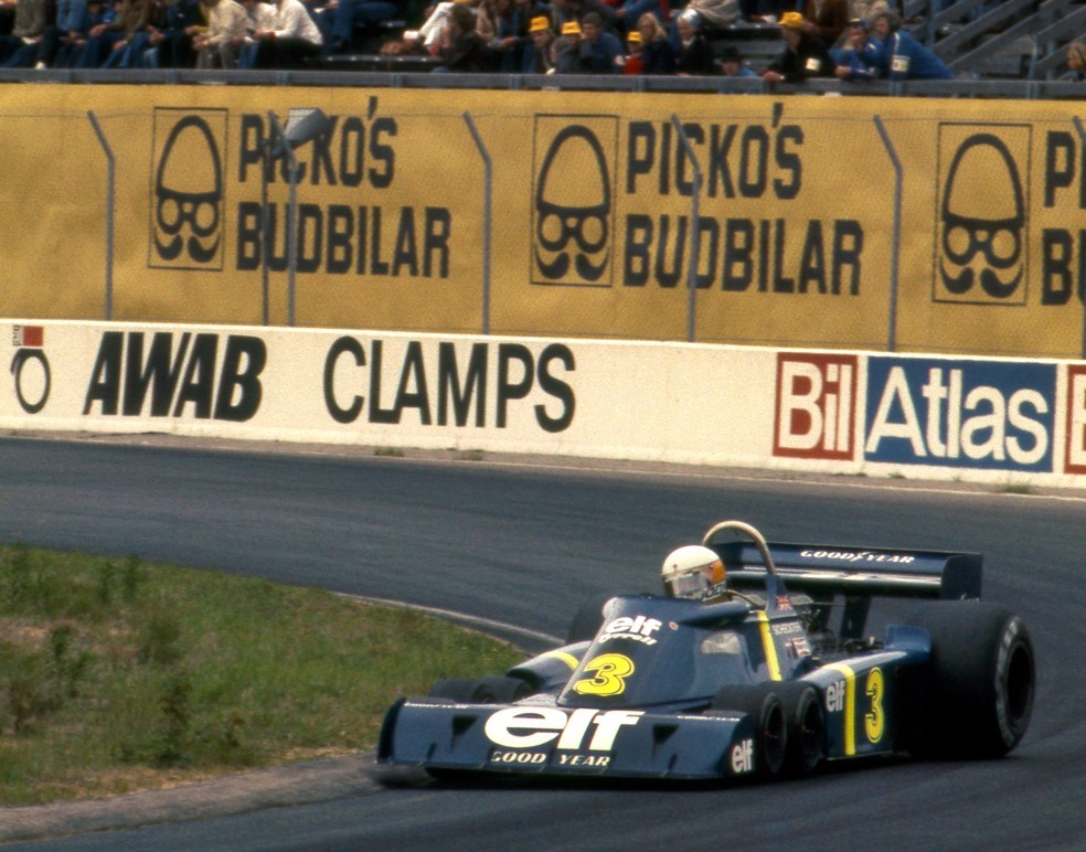 Jody Scheckter won at Anderstorp with six-wheeled Tyrrell in 1976. 