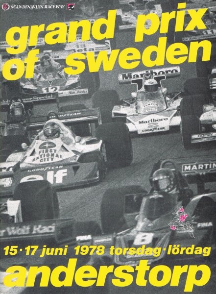 A poster of the 1978 Anderstorp Grand Prix.