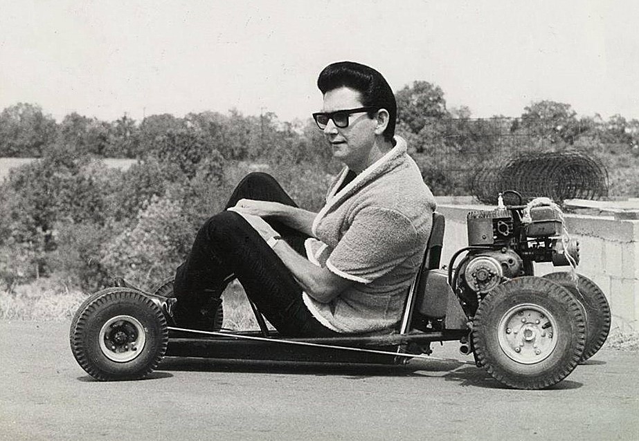 Roy Orbison go-karting in the 60's.