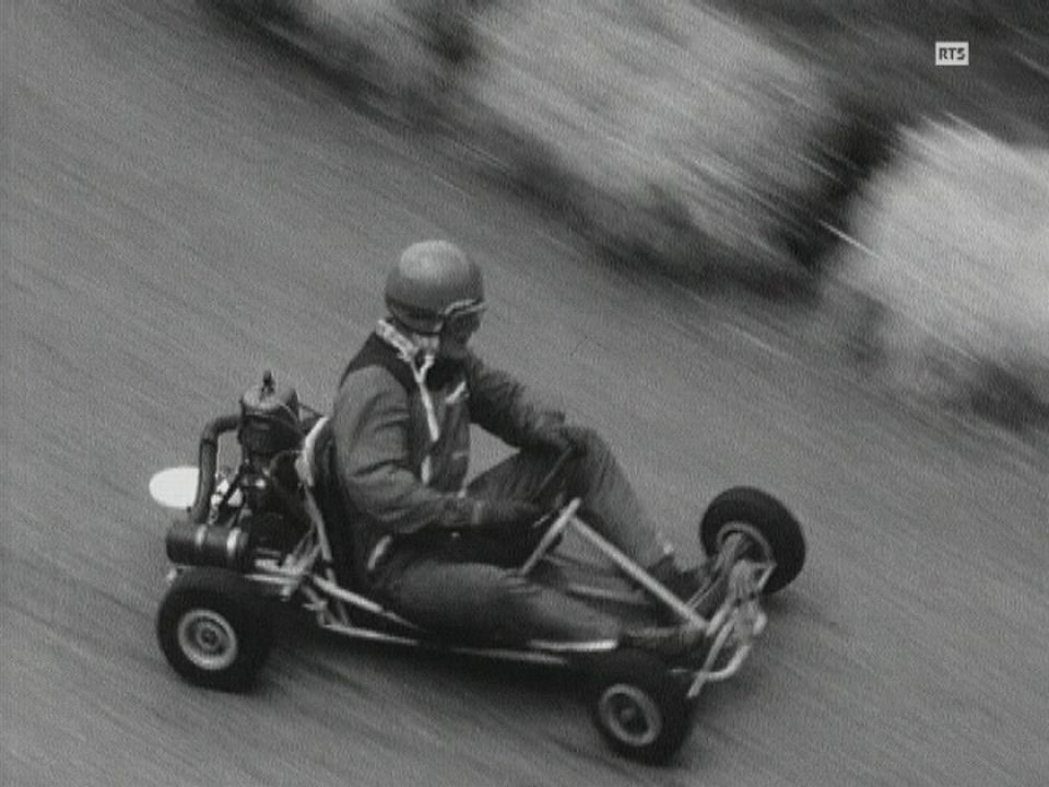 A kart in action.