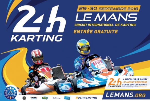 A poster of the 24 of Le Mans of kart.