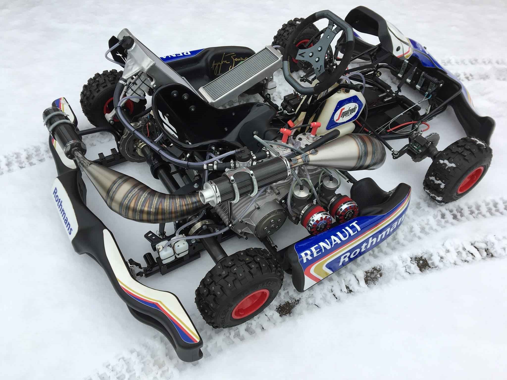SGM’s 100HP Ice Racing kart in Williams F1 Renault livery.
