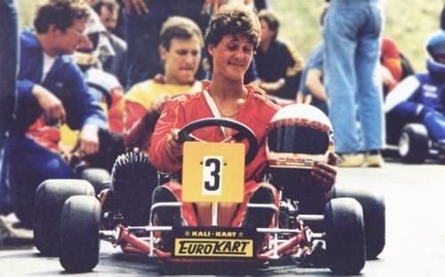 Michael Schumacher karting.