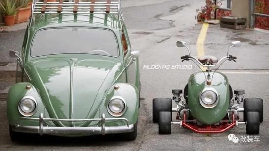 Cute car by the Mexican classic car restoration company Aldekas studio.