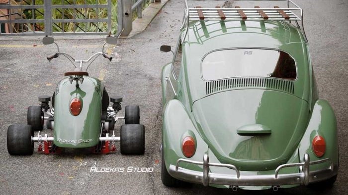 Cute car by the Mexican classic car restoration company Aldekas studio.