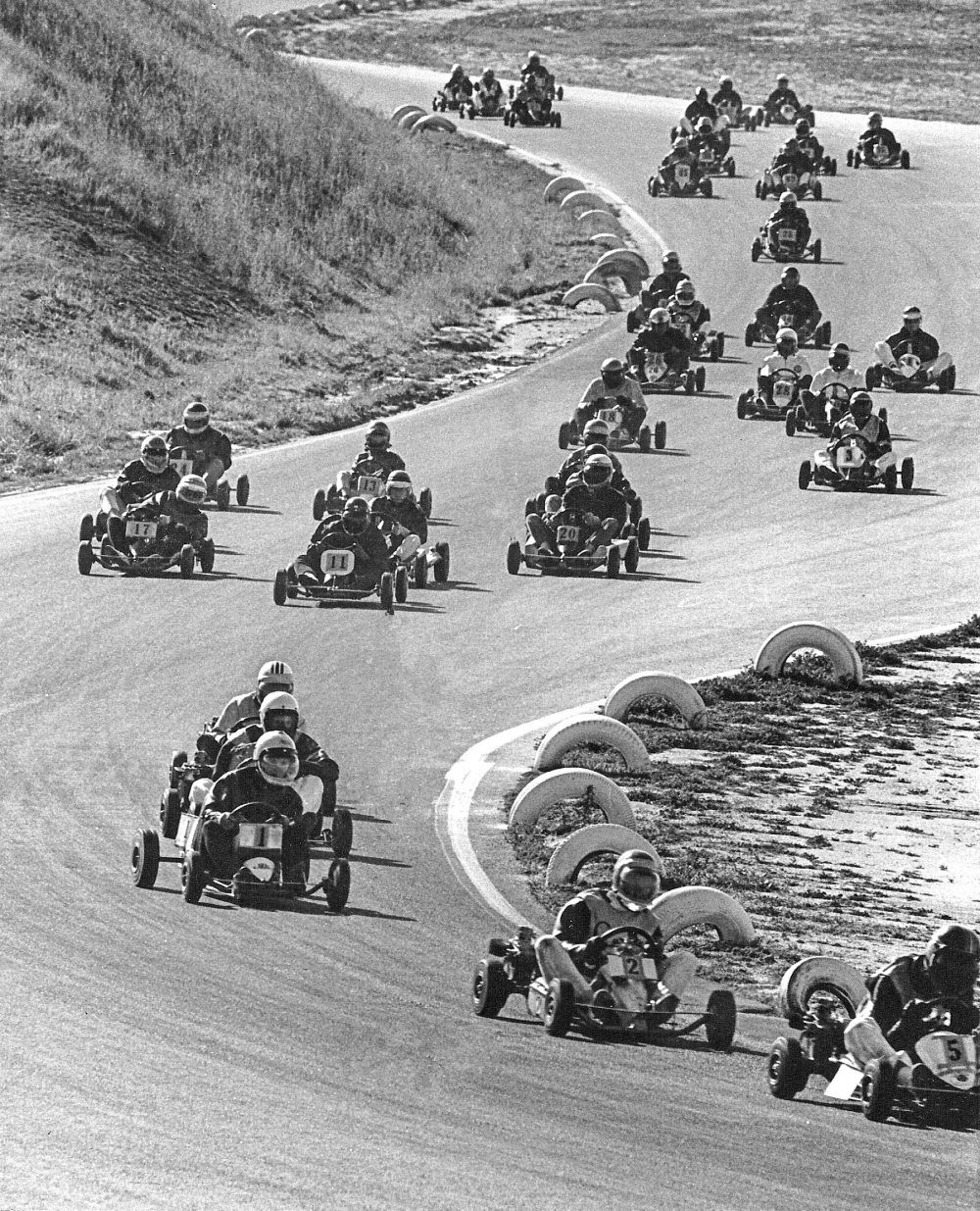 A go-kart race.