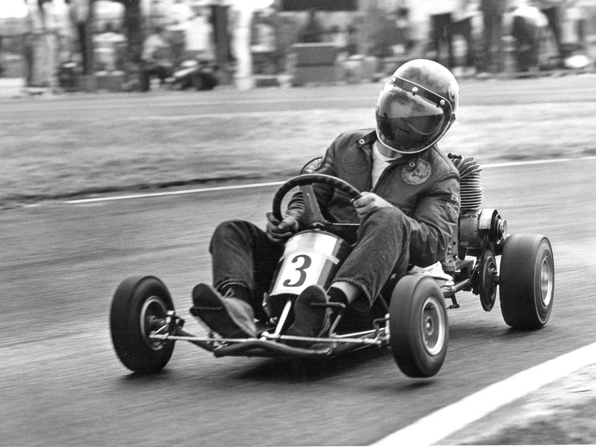 A kart in a race.