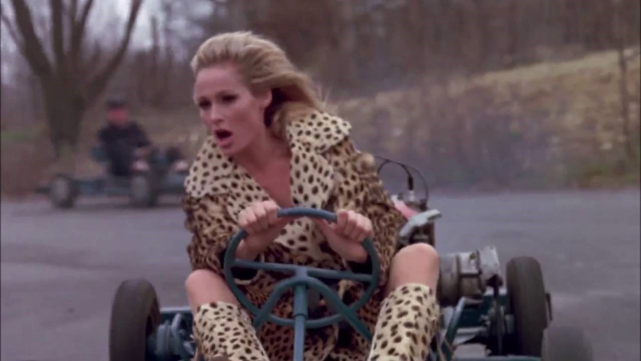 Ursula Andress. Kart sequence of the film What's new pussycat?