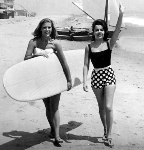 Meredith MacRae and Annette Funicello.