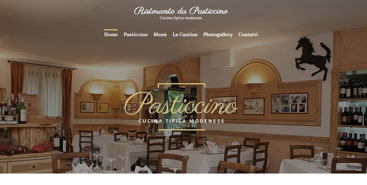 The Pasticcino restaurant in Castelnuovo Rangone.