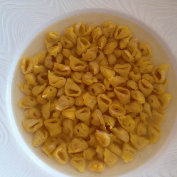 A plate of tortellini.