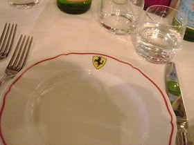 A table at the Cavallino restaurant.