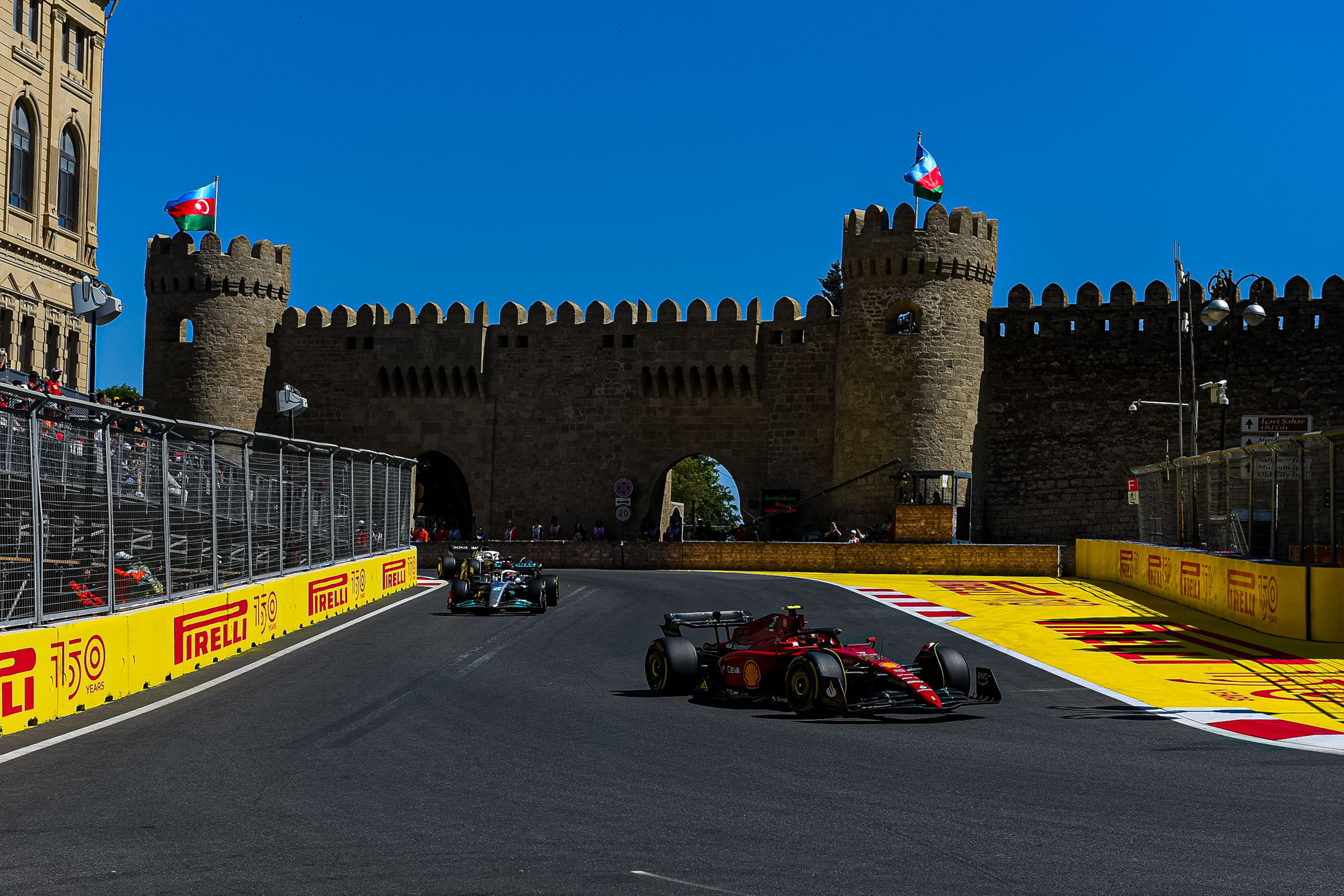 Ferrari Formula 1 car on Azerbaijan track