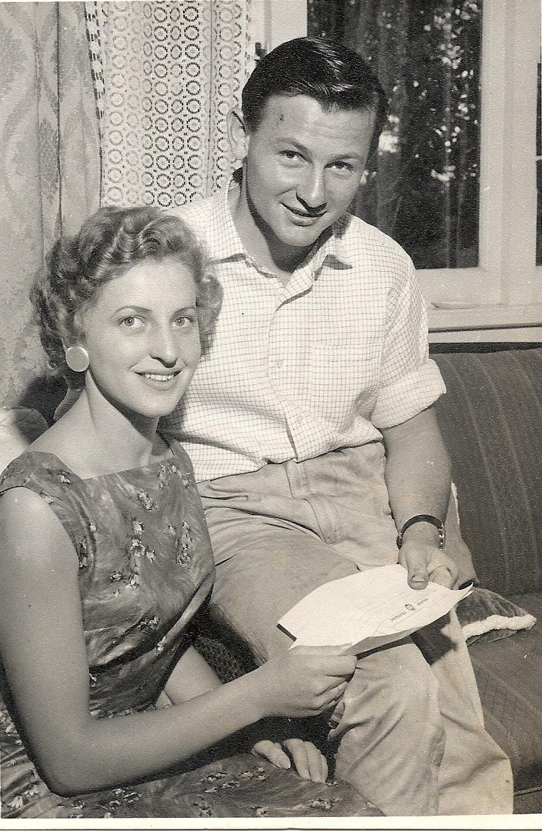 Patty Broad and her husband Bruce McLaren.