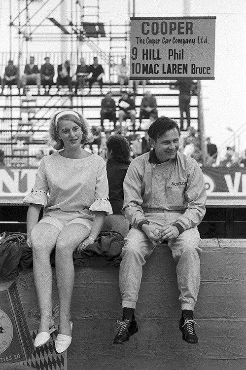 Patty Broad and her husband Bruce McLaren.