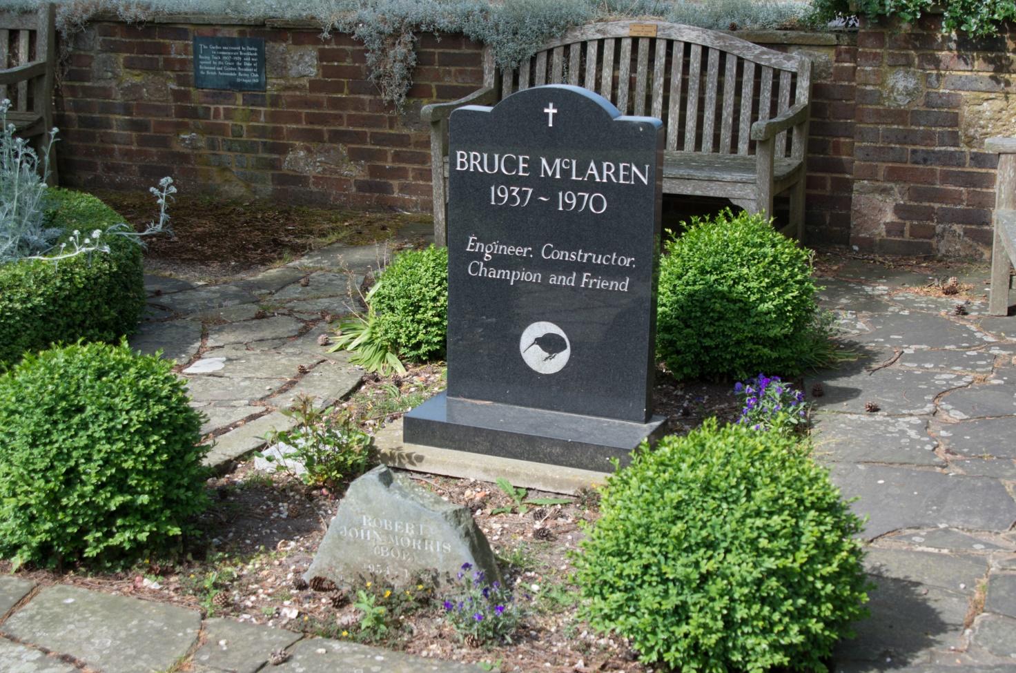 The tomb of Bruce McLaren.