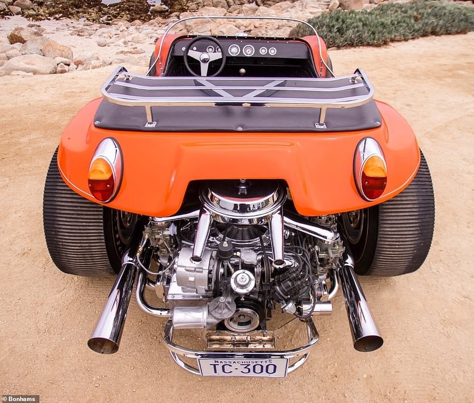 The orange Dune Buggy of the movie 'The Thomas Crown Affair'.
