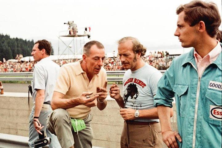 Ron Tauranac, Colin Chapman and a young Ron Dennis.