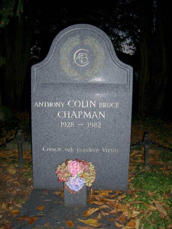 The tomb of Colin Chapman.