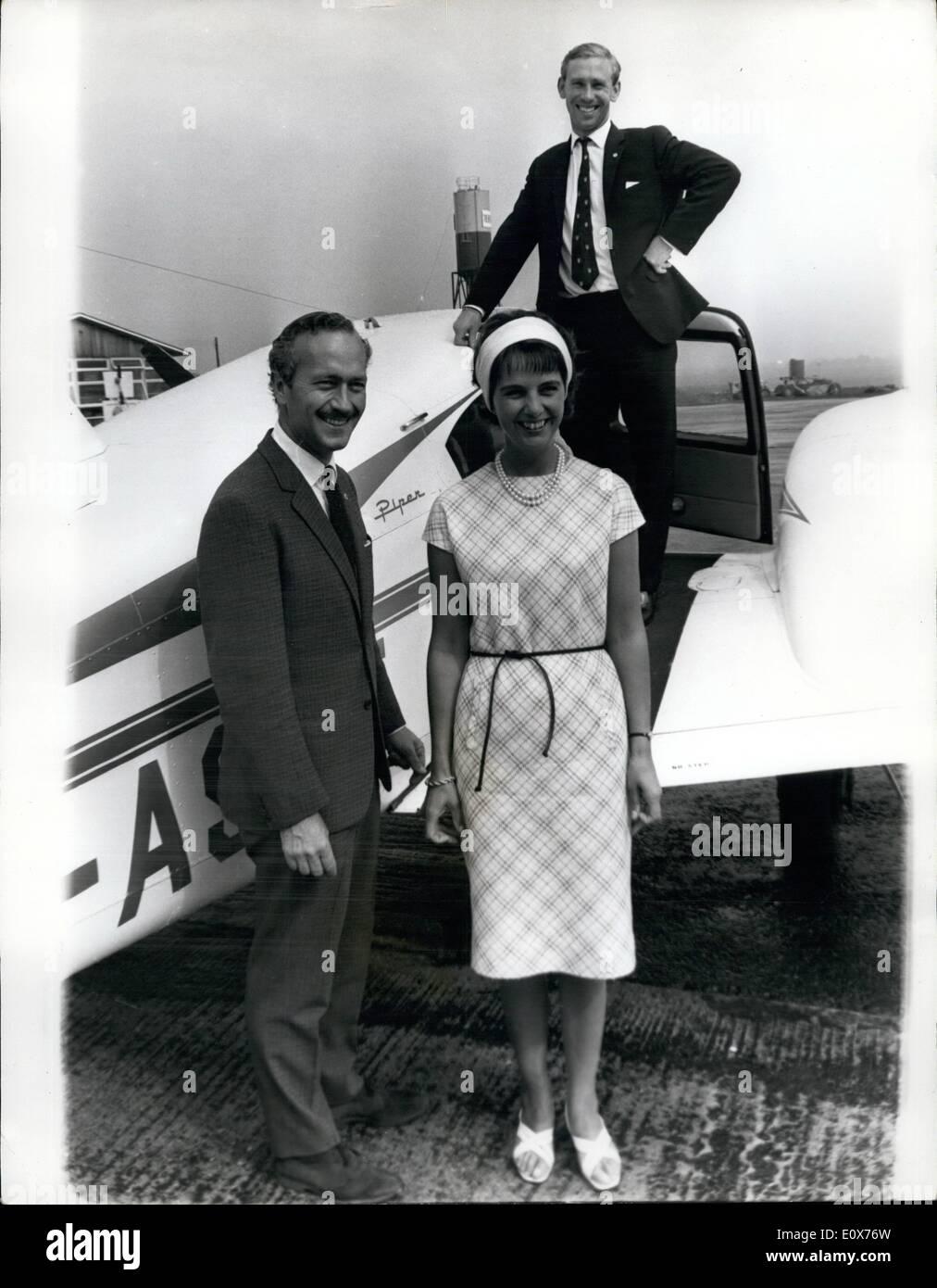 July 07, 1965. Colin Chapman flies home with a private plane.