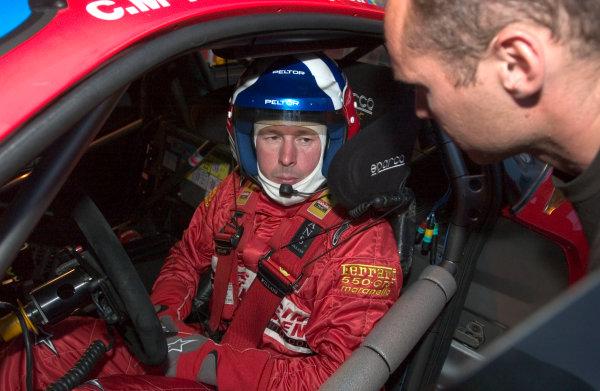 Colin McRae in his Ferrari.