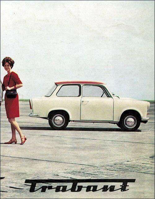 A brochure of the Trabant.